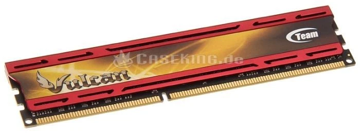 TeamGroup Vulcan rot UDIMM 4GB, DDR3-1600, CL9-9-9-24