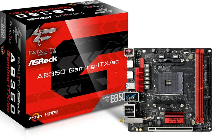 ASRock Fatal1ty AB350 Gaming-ITX/ac (AMD AM4)