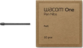 Wacom Pen Nibs Felt for Wacom One Standard Pen, Ersatzspitzen aus Filz, 10er-Pack