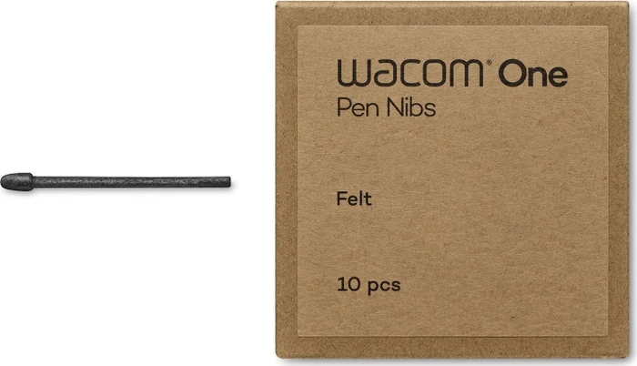 Wacom Pen Nibs Felt for Wacom One Standard Pen, Ersatzspitzen aus Filz, 10er-Pack