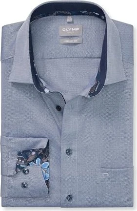 OLYMP Luxor New Kent Comfort Fit Hemd langarm marine (Herren)