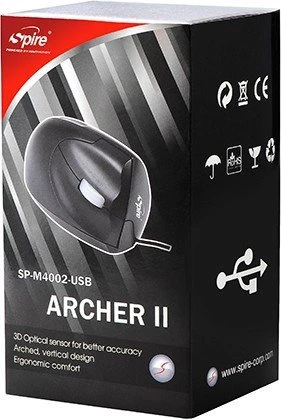 Spire Archer II Vertical Ergonomic Mouse, USB