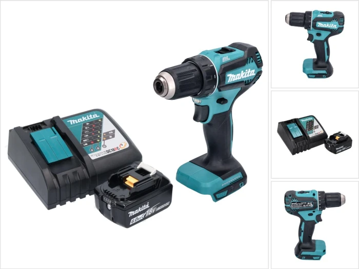 Makita DDF485RG1 Akku-Bohrschrauber inkl. Akku 6.0Ah