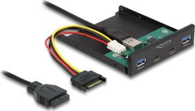 DeLOCK 3.5" USB Frontpanel, 2x USB-C 3.0, 2x USB-A 3.0, USB-A 3.0 [Buchse]