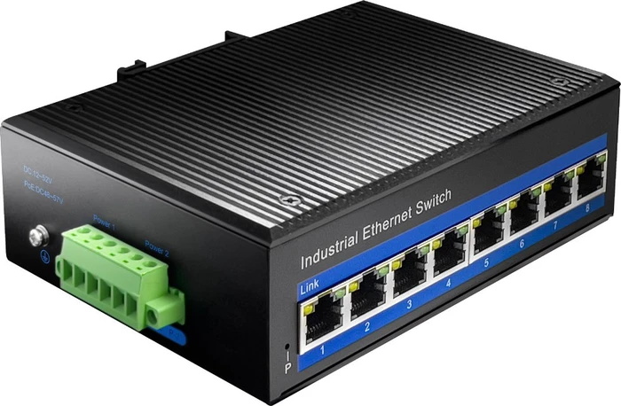 Cudy IG10 Industrial Railmount Gigabit Switch, 8x RJ-45