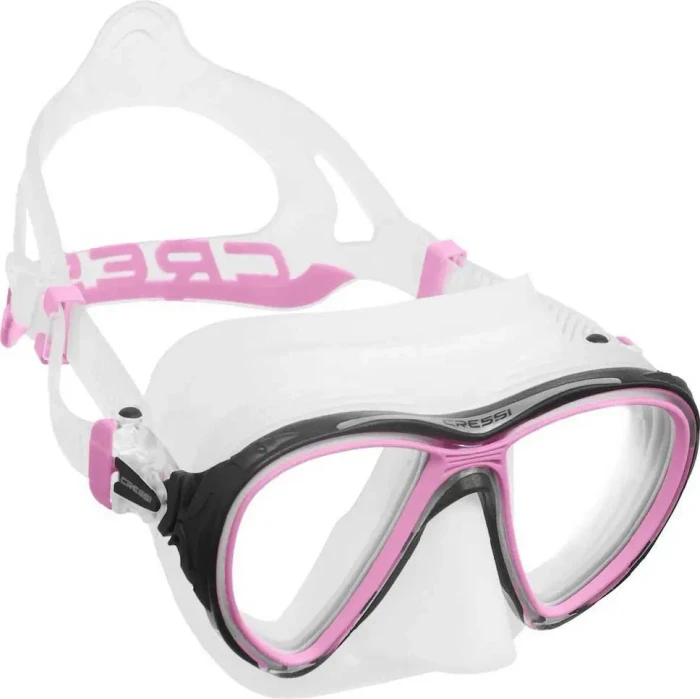 Cressi Quantum Tauchermaske transparent/rosa