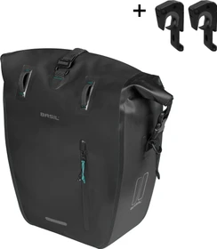 Basil Rivo L Tarpaulin MIK Hooks Gepäcktasche schwarz