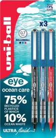 Uni-Ball Eye Ocean Care 0.7 Tintenroller (Mine) sortiert, 3er-Set, Blister