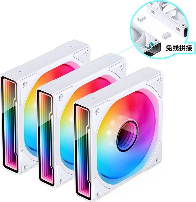 Jonsbo ZK-120W, weiß, 120mm, 3er-Pack