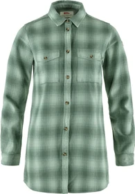 Fjällräven Övik Twill Hemd langarm misty green/patina green (Damen)