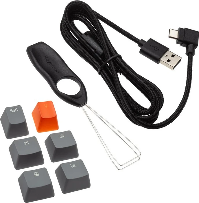 Keychron K8, 80% TKL, LEDs RGB, schwarz, Gateron BROWN, USB/Bluetooth, DE