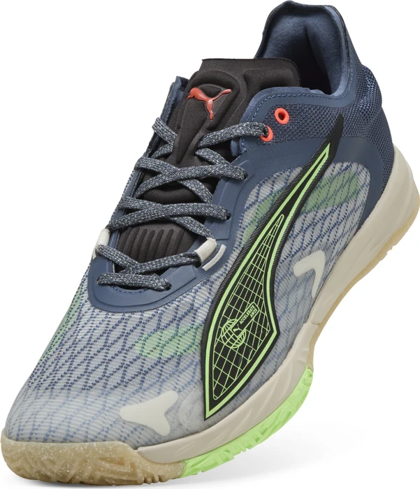Puma Accelerate Nitro SQD 4 Forever.Better Handballschuhe vapor gray/inky blue/puma black
