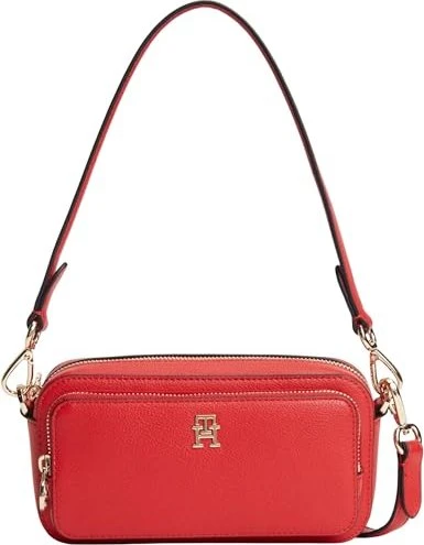 Tommy Hilfiger TH Monogram Crossbody Camera Umhängetasche rot