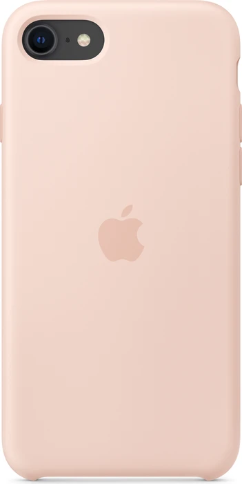 Apple Silikon Case für iPhone SE (2020) sandrosa