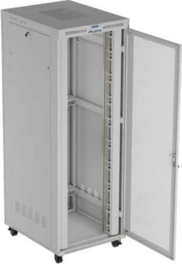 Lanberg 19" Rackschrank 47HE, freistehend, V2, Gitternetztür, IP20, RAL 7035, 1000mm tief