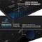 Titanwolf Global Blue XXL Speed Gaming-Mauspad, schwarz/blau Vorschaubild