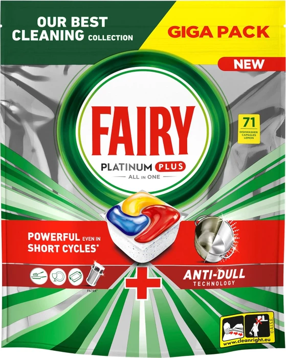 Fairy Platinum Plus All-In-One Lemon Tabs