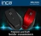 Inca IWM-500GLK Wireless Mouse rot/schwarz, USB Vorschaubild