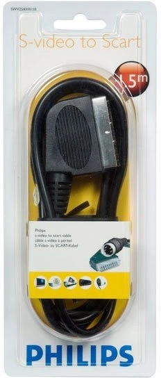 Philips S-Video/SCART Kabel schwarz 1.5m