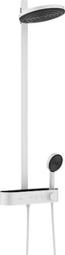 Hansgrohe Pulsify S Showerpipe 260 2jet mit ShowerTablet Select 400 Duschsystem mattweiß