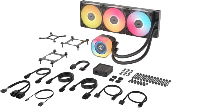 Corsair iCUE LINK Titan 360 RX LCD RGB, schwarz