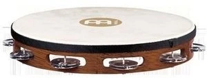 Meinl Traditional Goat-Skin Wood Tambourine Steel 1 Row