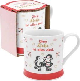 Sheepworld Kaffeebecher Ohne Liebe ist alles doof. 400ml