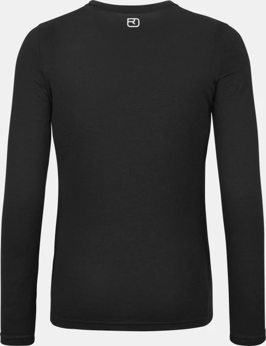 Ortovox 185 Merino Brand Outline Funktionsshirt langarm black raven (Damen)