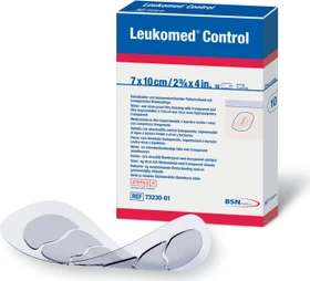 BSN medical Leukomed Control Pflaster transparent steril, 5 x 7cm, 10 Stück