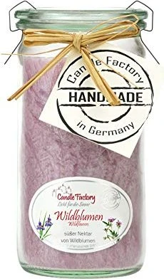 Candle Factory Mini Jumbo Duftkerze wildblumen, 1 Stück