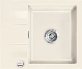 systemceram Genea 60 F Einbau Becken reversibel mit Ablauffernbedienung magnolie