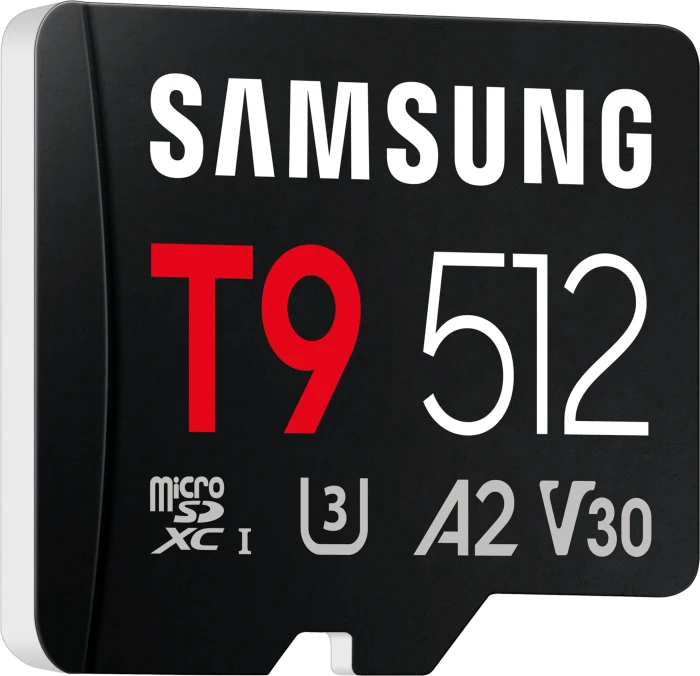 Samsung T9 R200/W130 512GB mit Cardreader, UHS-I U3, A2, Class 10
