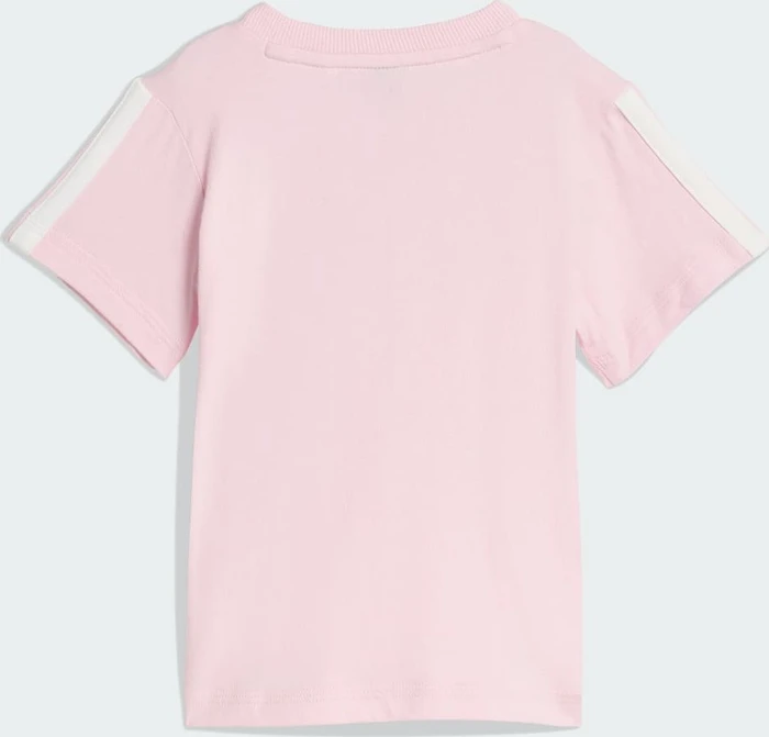 adidas Essentials 3-Streifen Set clear pink/white (Junior)