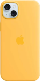Apple Silikon Case mit MagSafe für iPhone 15 Plus warmgelb