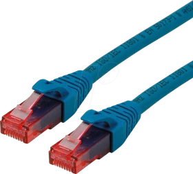 Roline / Secomp GHMT Patchkabel, Cat6, U/UTP, RJ-45/RJ-45, 5m, blau