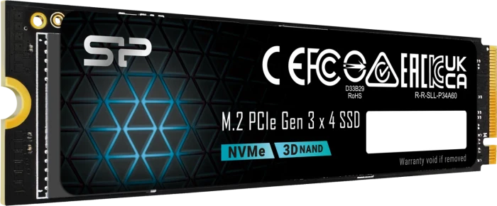 Silicon Power P34A60 128GB, M.2 2280 / M-Key / PCIe 3.0 x4