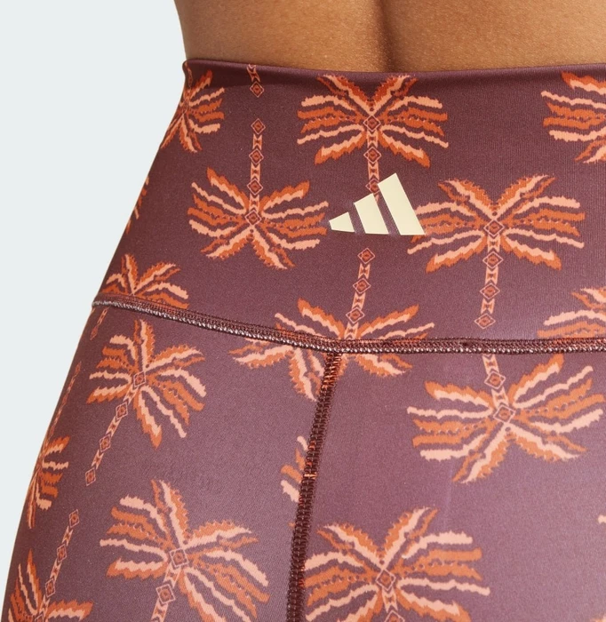 adidas x FARM Rio Hose 7/8 mystery brown/fox red/easy yellow (Damen)