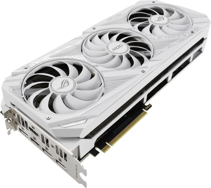 ASUS ROG Strix GeForce RTX 3070 V2 White (LHR), ROG-STRIX-RTX3070-8G-WHITE-V2, 8GB GDDR6, 2x HDMI, 3x DP