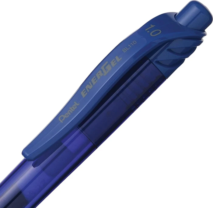 Pentel EnerGel X BL110 1.0mm/0.5mm Gelroller blau/transparent, 12er-Pack