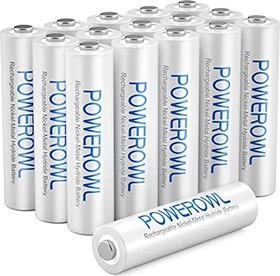 Powerowl Rechargeable Micro AAA 1000mAh, 16er-Pack