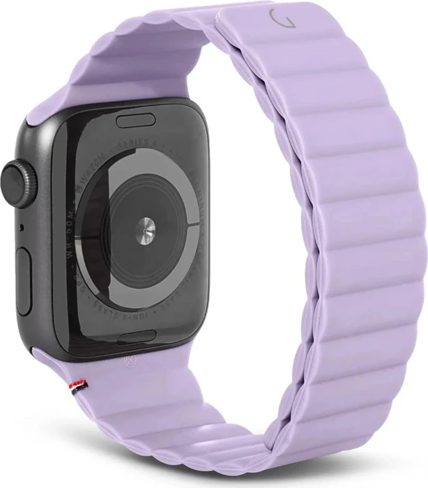 Decoded Silicone Magnetic Traction Strap Lite für Apple Watch (42mm/44mm/45mm) Lavender