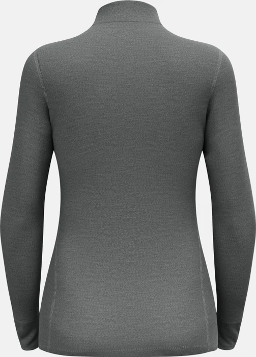 Odlo Natural Merino 260 Baselayer Half Zip Funktionsshirt langarm odlo steel grey melange (Damen)