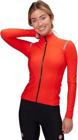 Castelli Tutto Nano RoS Trikot langarm fiery red (Damen)