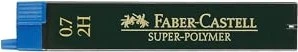 Faber-Castell Super-Polymer Druckbleistiftmine 2H 0.7mm graphit
