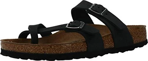 Birkenstock Mayari Nubukleder geölt schwarz (Damen)