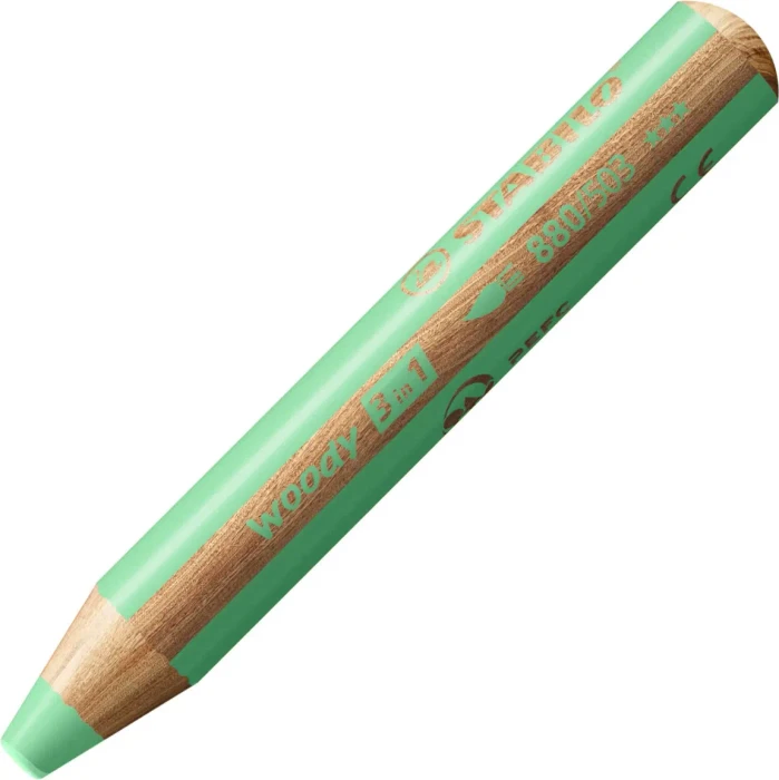 STABILO Woody 3in1 pastell Wachsmalstift grün