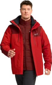 Jack Wolfskin Jasper Pro 3in1 Funktionsjacke siren red (Herren)