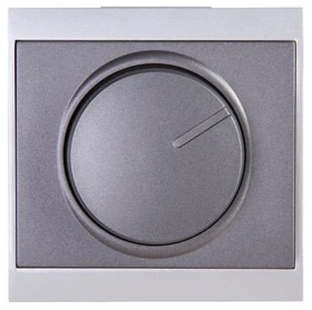 Kopp Malta Dimmer-Abdeckung für Druck-Wechseldimmer, anthrazit/silber