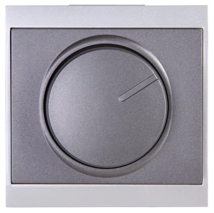 Kopp Malta Dimmer-Abdeckung für Druck-Wechseldimmer, anthrazit/silber