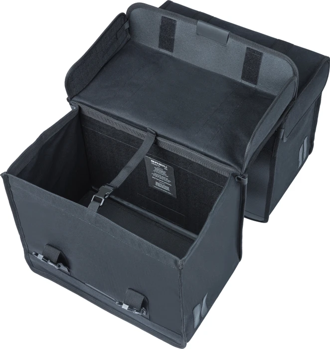 Basil Kavan Eco Classic Doppeltasche Gepäcktasche schwarz